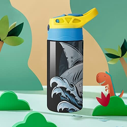 Gourde Requin couleur inox isotherme double paroi 500 ml variant 5 