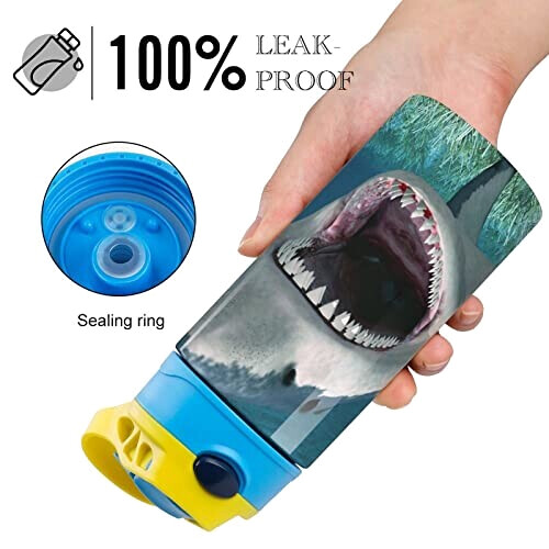 Gourde Requin couleur inox isotherme double paroi 500 ml variant 4 