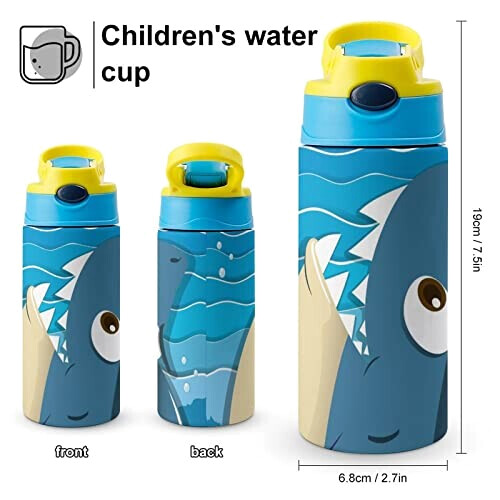 Gourde Requin couleur inox isotherme double paroi 500 ml variant 0 