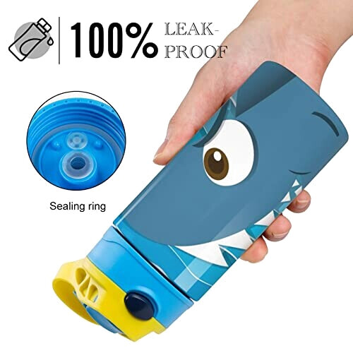 Gourde Requin couleur inox isotherme double paroi 500 ml variant 4 