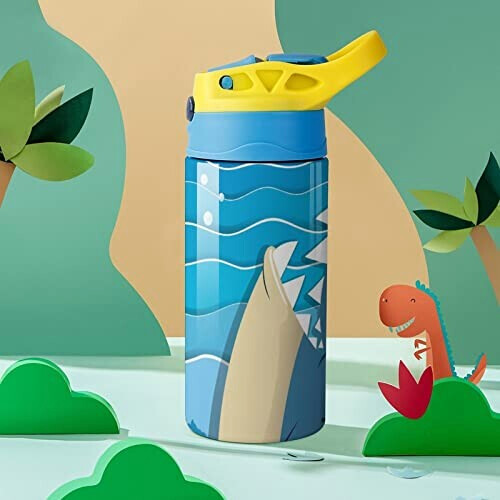 Gourde Requin couleur inox isotherme double paroi 500 ml variant 5 