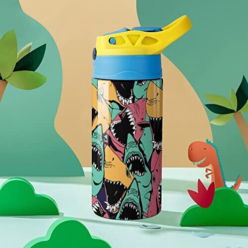 Gourde Requin couleur inox isotherme double paroi 500 ml variant 5 