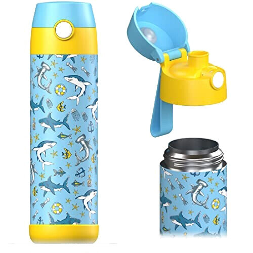 Gourde Requin les s inox sans bpa isotherme 500 ml
