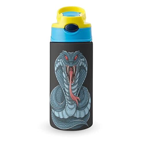 Gourde Serpent couleur inox isotherme double paroi 500 ml