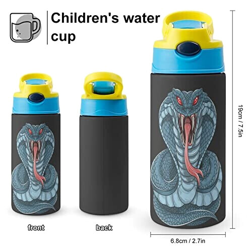 Gourde Serpent couleur inox isotherme double paroi 500 ml variant 0 