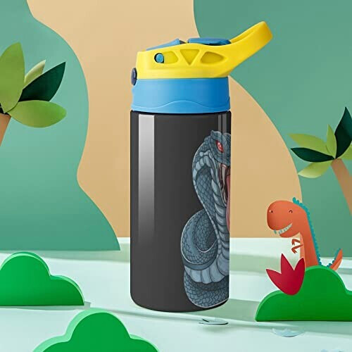 Gourde Serpent couleur inox isotherme double paroi 500 ml variant 5 