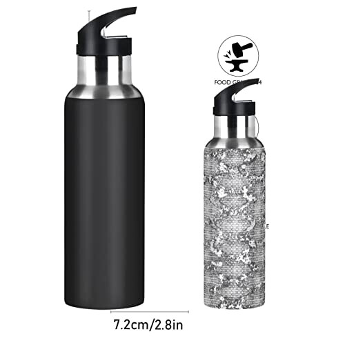 Gourde Serpent inox isotherme double paroi paille 600 ml variant 0 