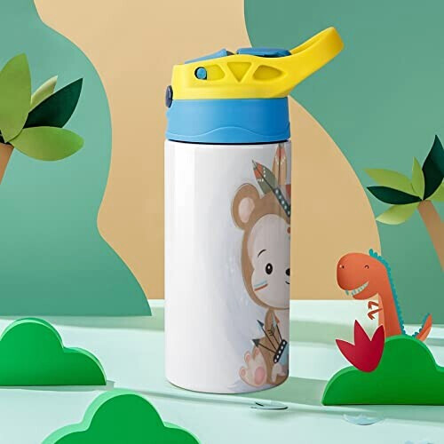 Gourde Singe couleur inox isotherme double paroi 500 ml variant 5 