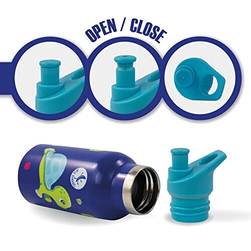 Gourde Tortue couleuré plastique sans bpa isotherme double paroi 350 ml variant 1 