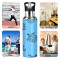 Gourde Tortue art mode sport inox sans bpa isotherme double paroi paille 600 ml - miniature variant 4