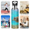 Gourde Tortue art mode sport inox sans bpa isotherme double paroi paille 600 ml - miniature variant 4