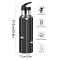 Gourde Araignée art mode sport inox sans bpa isotherme double paroi paille 600 ml - miniature variant 1
