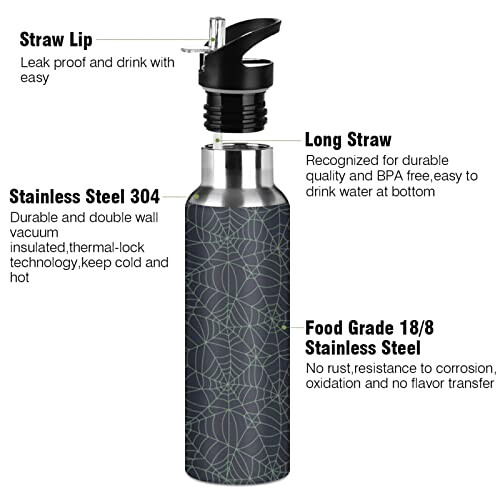 Gourde Araignée art mode sport inox sans bpa isotherme double paroi paille 600 ml variant 1 