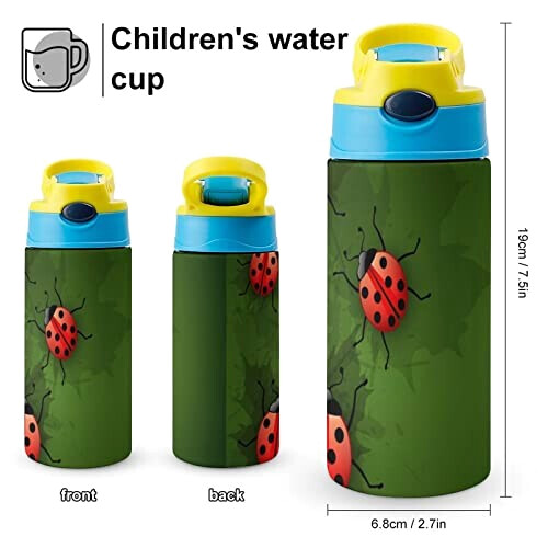 Gourde Coccinelle couleur inox isotherme double paroi 500 ml variant 0 