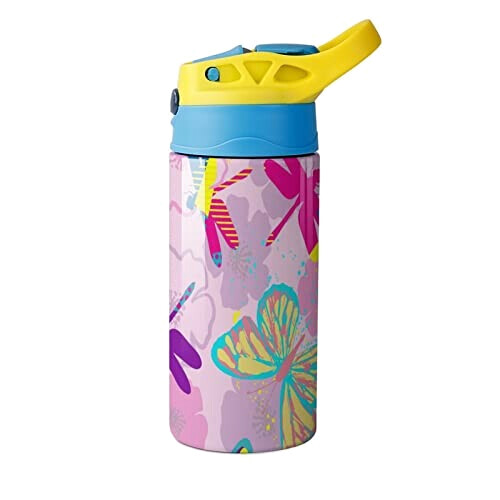 Gourde Libellule couleur inox isotherme double paroi 500 ml variant 6 