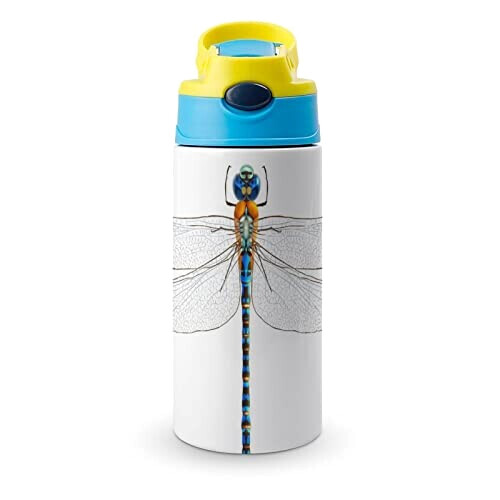 Gourde Libellule couleur inox isotherme double paroi 500 ml