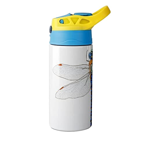 Gourde Libellule couleur inox isotherme double paroi 500 ml variant 6 