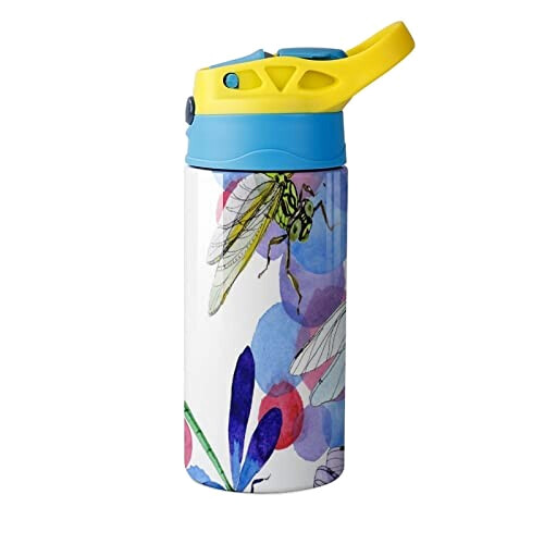 Gourde Libellule couleur inox isotherme double paroi 500 ml variant 6 