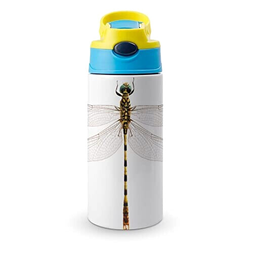 Gourde Libellule couleur inox isotherme double paroi 500 ml