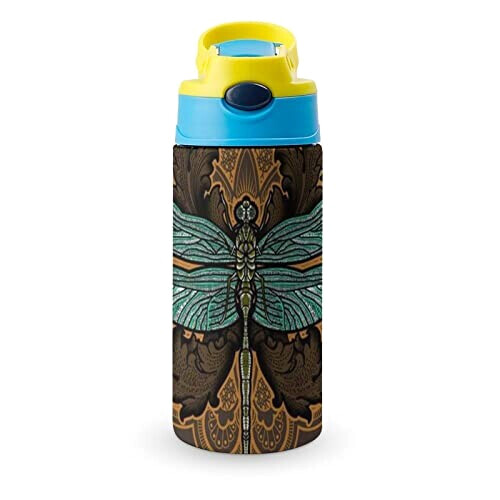 Gourde Libellule couleur inox isotherme double paroi 500 ml