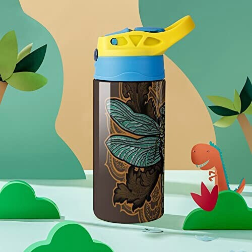Gourde Libellule couleur inox isotherme double paroi 500 ml variant 5 