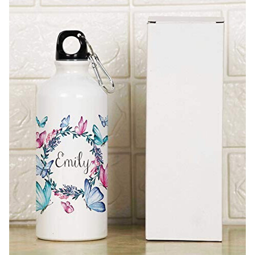 Gourde Papillon blanc aluminium 650 ml variant 5 