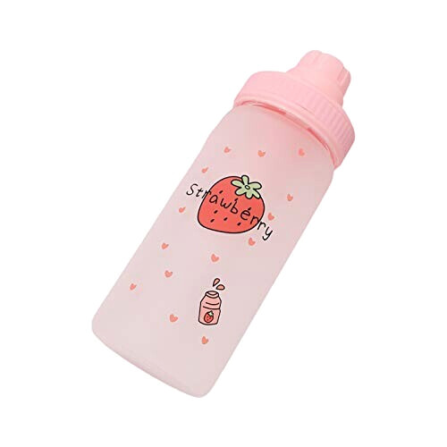 Gourde Fraise verre paille 480 ml