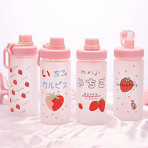 Gourde Fraise verre paille 480 ml variant 0 